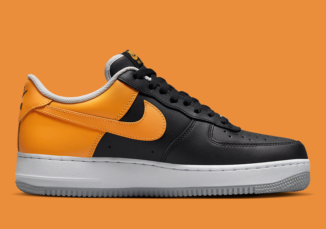 nike air force 1 black yellow orange