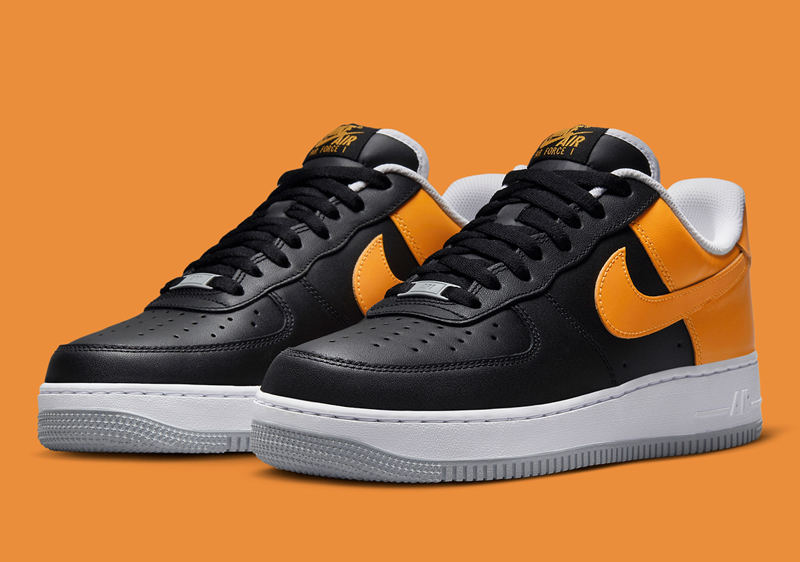 Nike air force 1 deals black and orange