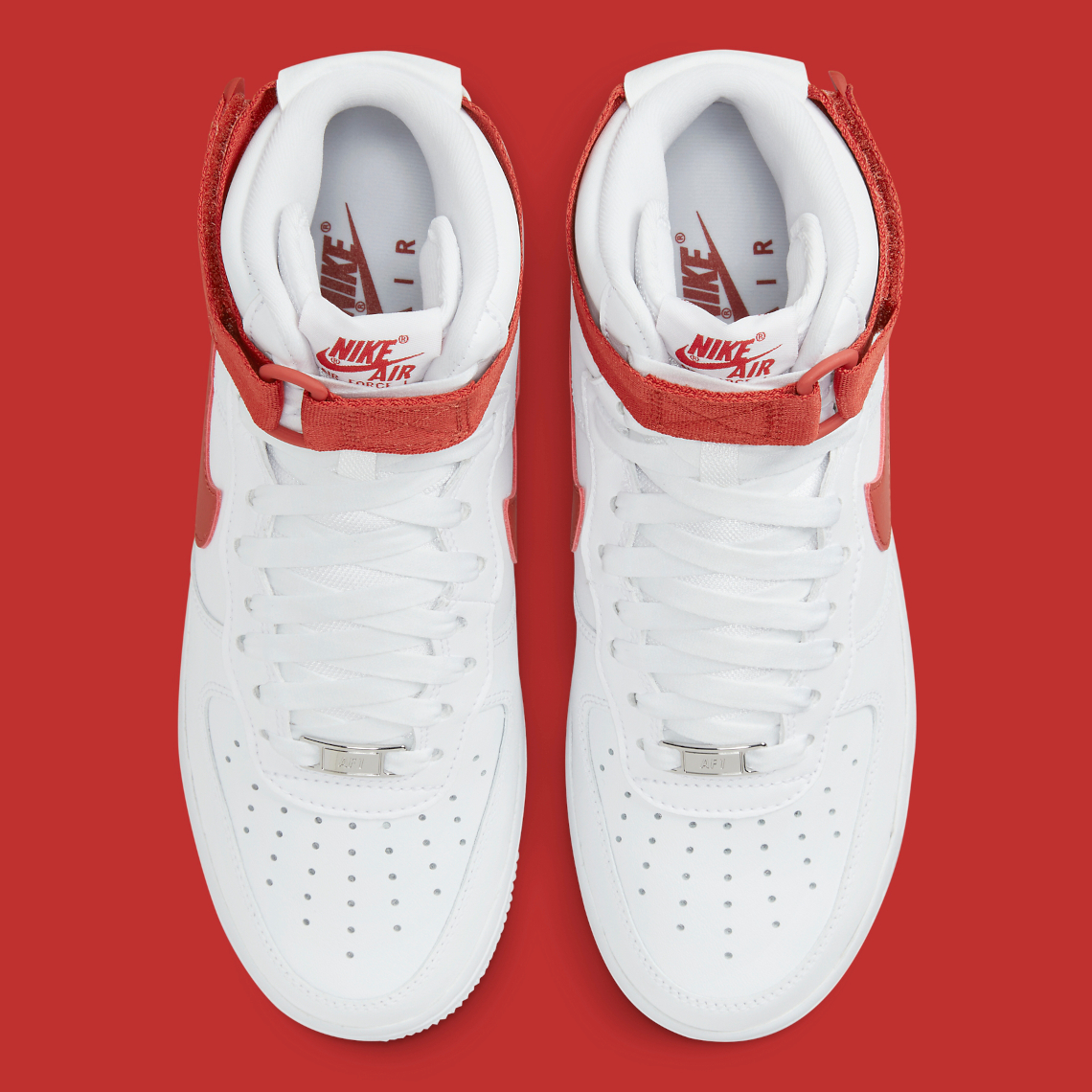 Women's Nike Air Force 1 High White/Red DD9624-102