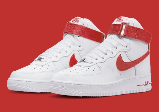 Bold Red Animates This Women’s Nike Air Force 1 High