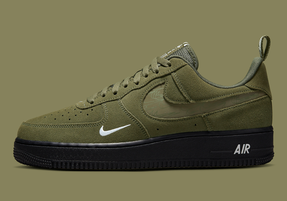 Olive Green And Black Shade This Nike Air Force 1 Low