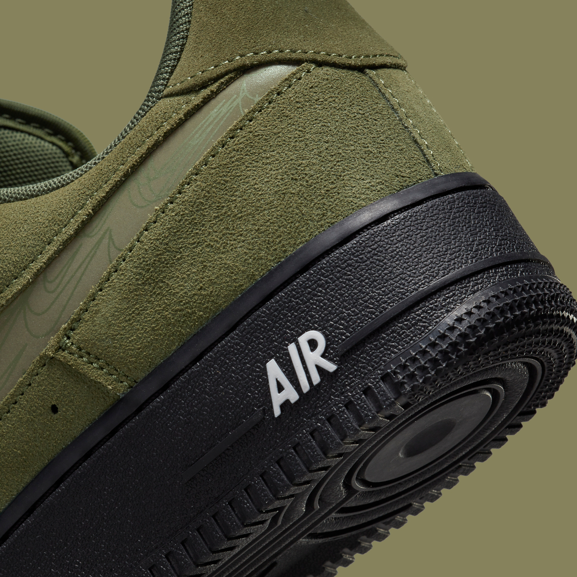 Olive green air clearance force 1 mens