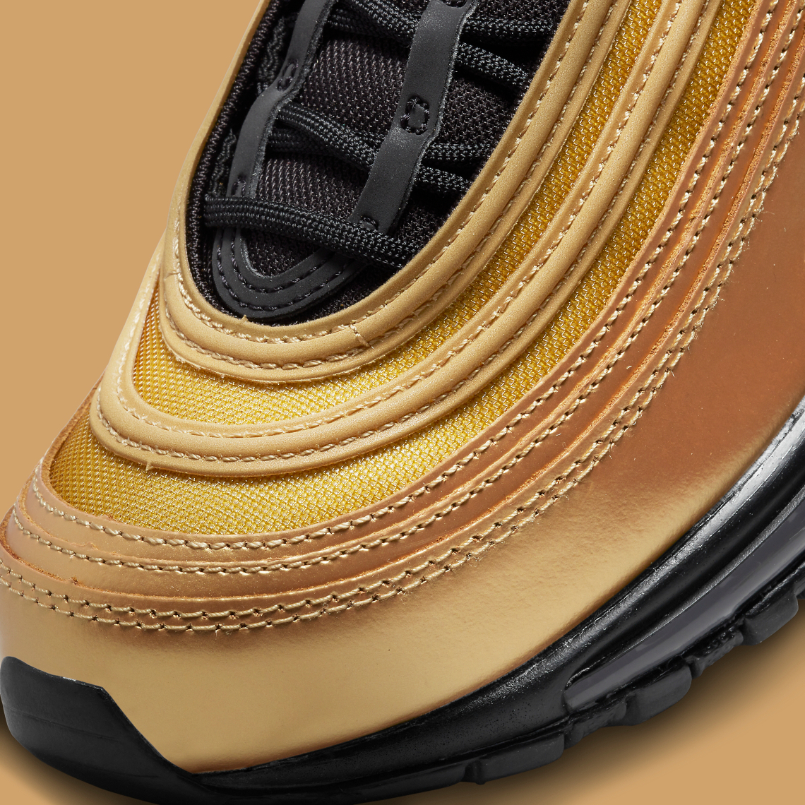 Get The Nike Air Max 97 Black Metallic Gold Right Here •