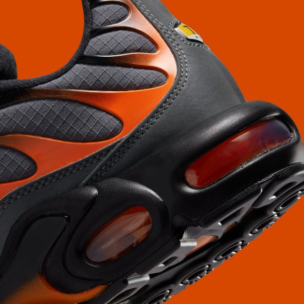 Nike Air Max Plus Grey Orange Black Fb3358-001 