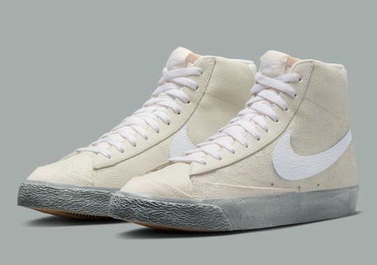 Cracked Leathers And Distressed Finishes Outfit The Nike Blazer Mid ’77 “EMB”