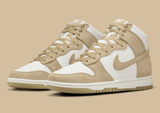 Sandy Suede Overlays Land On The Nike Dunk High