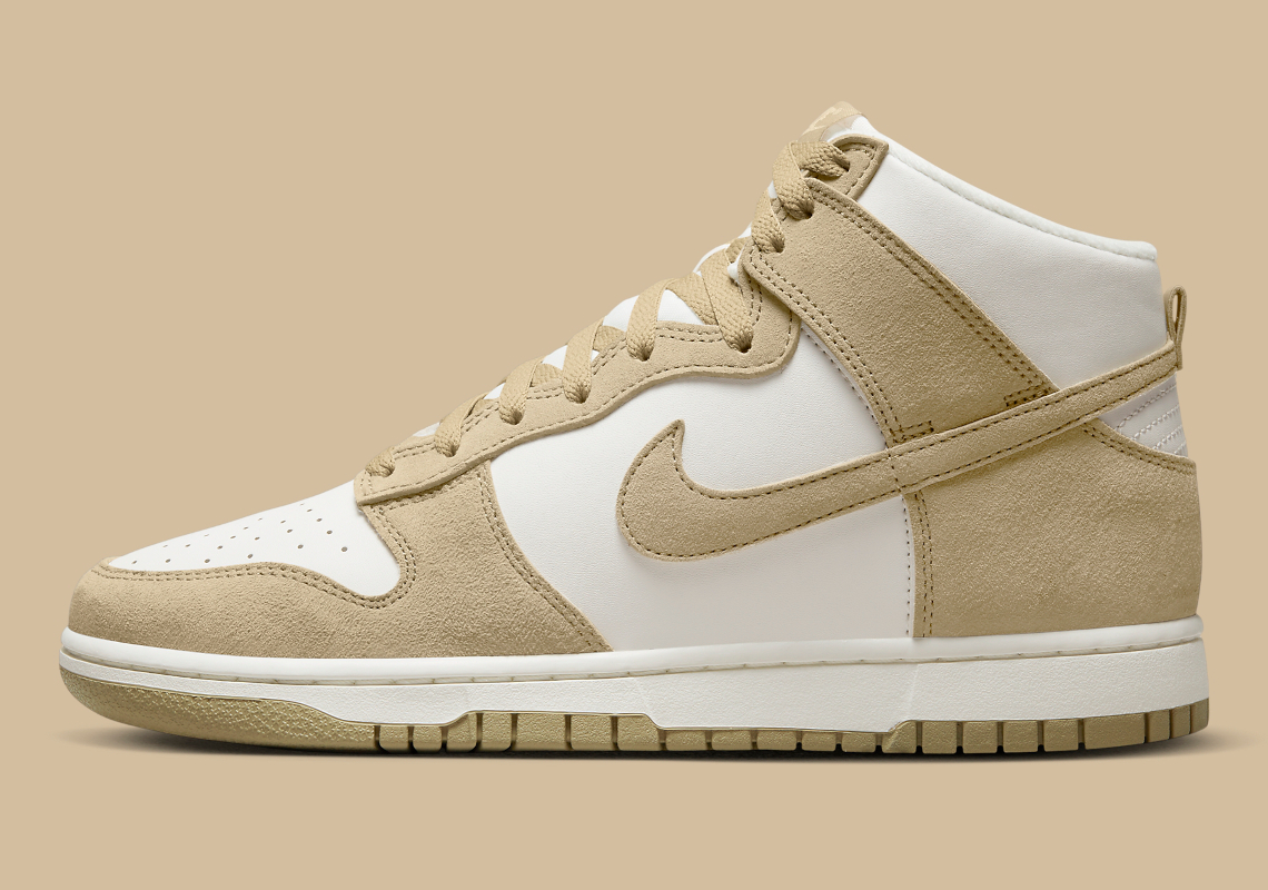 tan nike dunk high