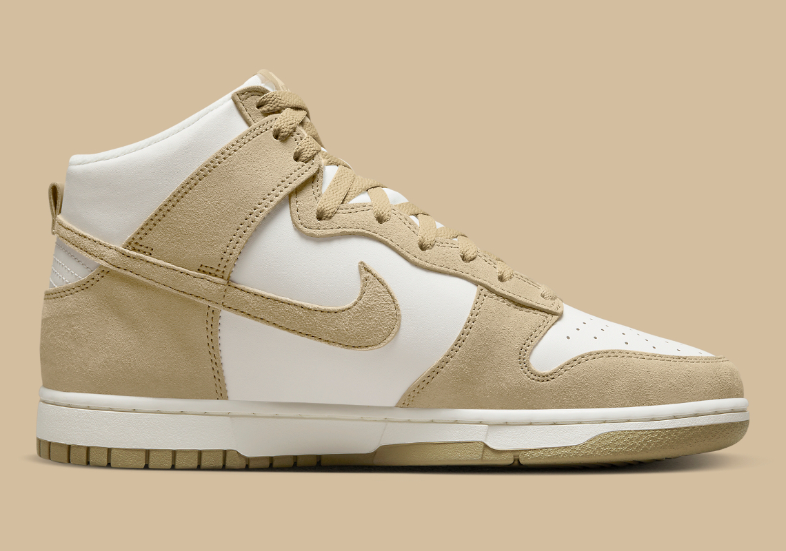 tan nike dunk high