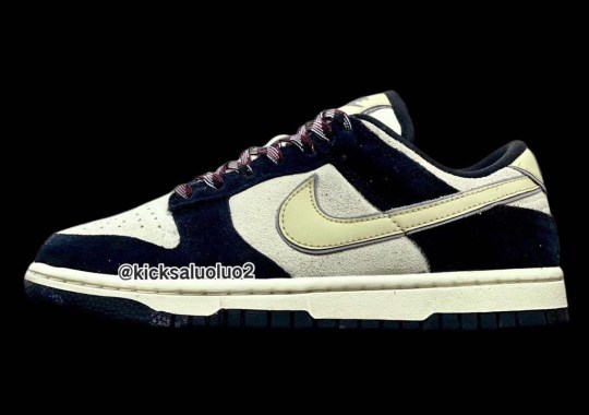 Cream-Colored Swooshes Take Over This Nike Dunk Low