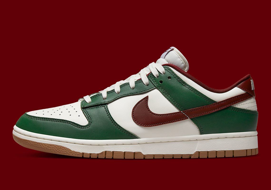 Nike Dunk Low Gorge Green Team Red FB7160-161 | SneakerNews.com