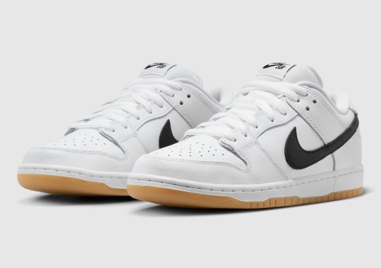 Nike SB Outfits Its Latest Dunk Low “White/Black” With Gum Bottoms