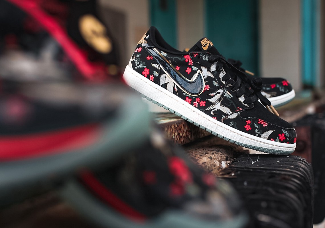 Air Jordan 1 Low OG Cranes Rui Hachimura PE | SneakerNews.com