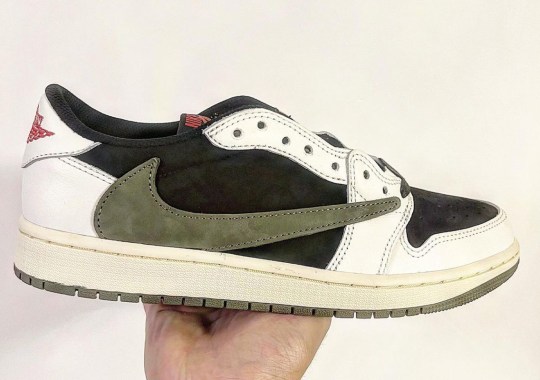 WMNS Exclusive Travis Scott x Liquirizia Low Top 4 Sneaker PE 21 BLKS 1H20UU Y73B Low OG “Olive” Expected To Release Spring 2023