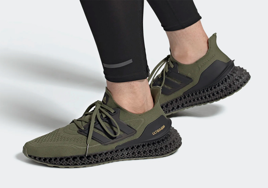A Seasonal "Focus Olive" Shading Takes Hold Of The adidas Ultra 4DFWD