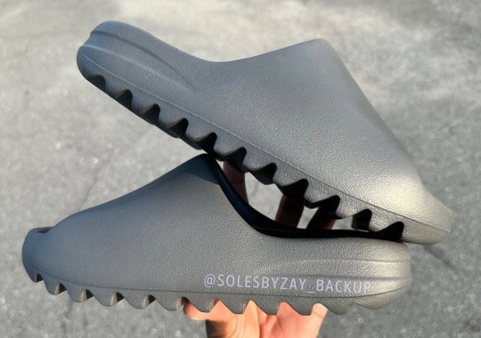 The adidas Yeezy Slide Surfaces In New Granite Colorway