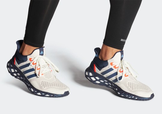 Navy And Orange Pair For A Team-Ready adidas Ultraboost Web DNA