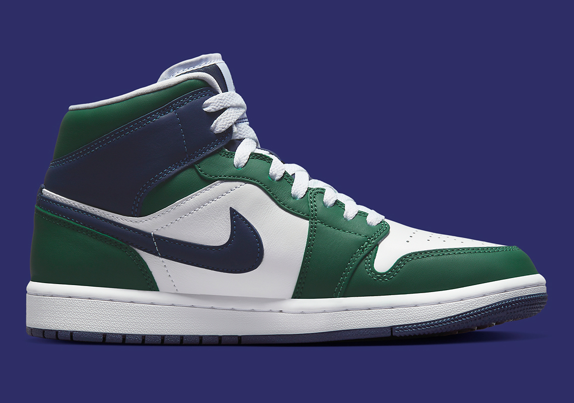 green and blue air jordan 1