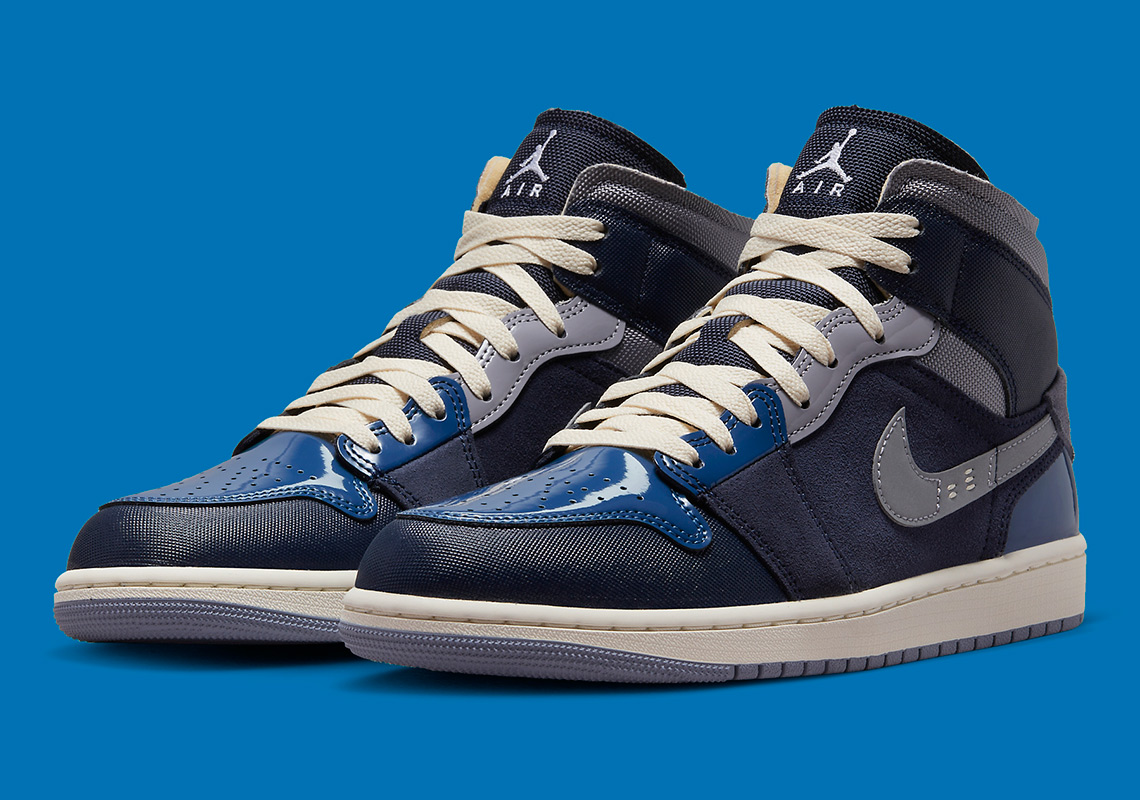 Air Jordan 1 Mid SE Craft Obsidian DR8868-400 | SneakerNews.com