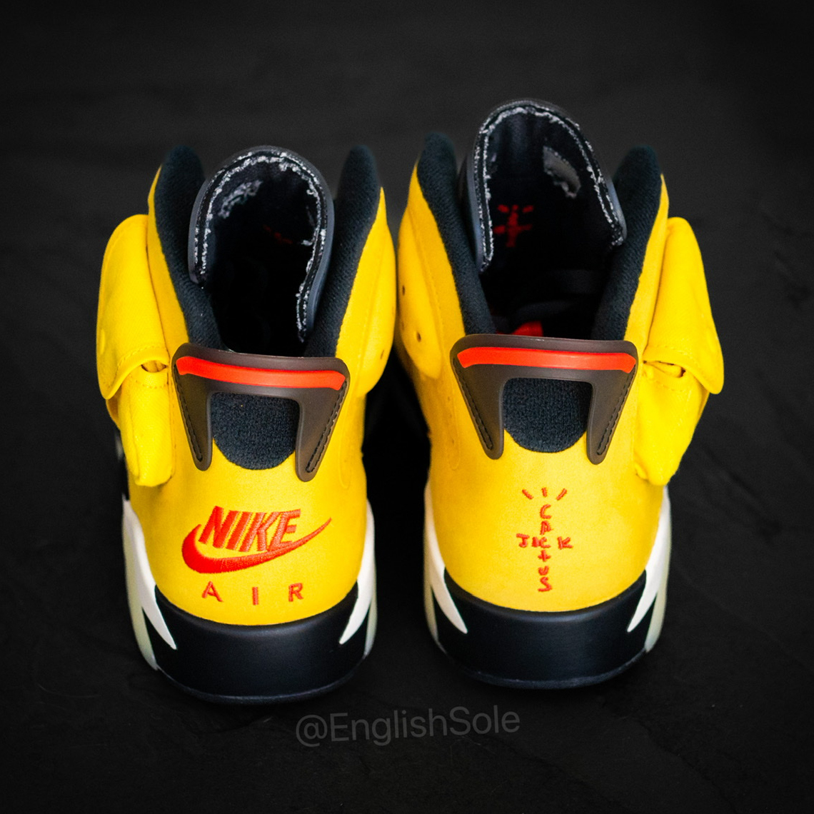 Женские кроссовки nike air tiempos jordan 26.5cm 1 black white мех36-41 Travis Scott Yellow Friends Family 1