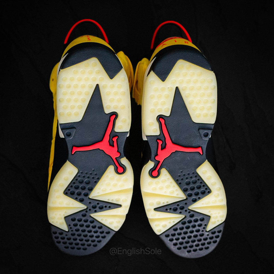 Женские кроссовки nike air tiempos jordan 26.5cm 1 black white мех36-41 Travis Scott Yellow Friends Family 2