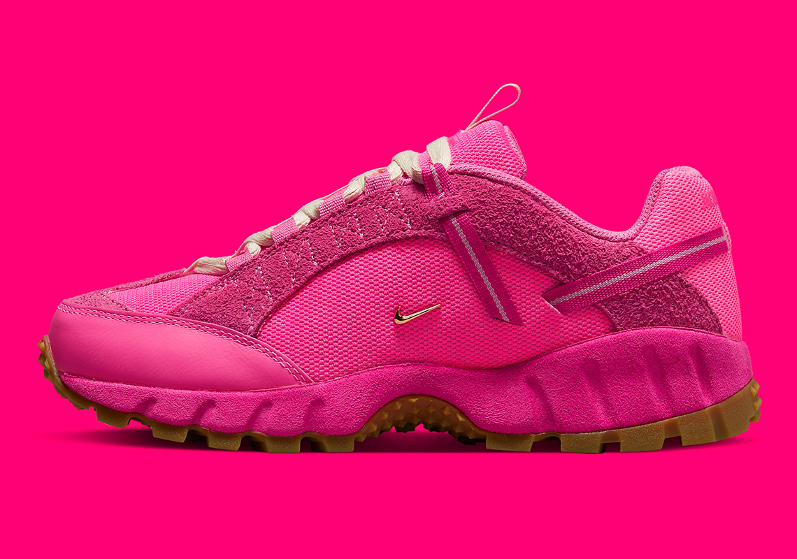 The Jacquemus x Nike sneakers will be available in hot pink
