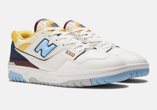 This New Balance 550 Channels “Marquette” Colors