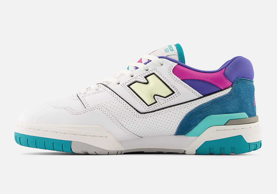 new balance 550 teal pink 2