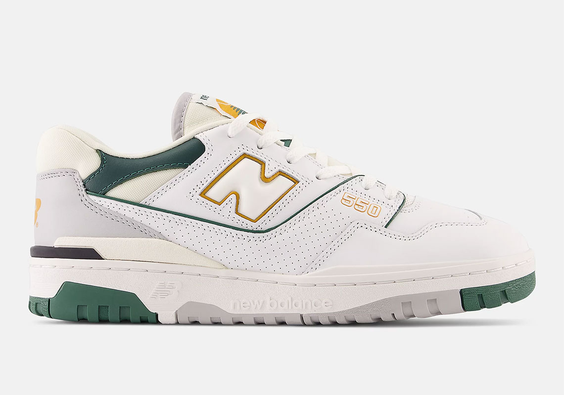 The New Balance 550 Dresses Up In White And Nightwatch Green