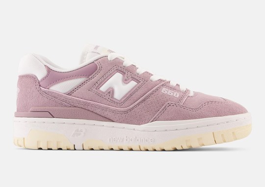 The New Balance 550 Dresses Up In Dusty Pink Suede Ahead Of Fall 2022