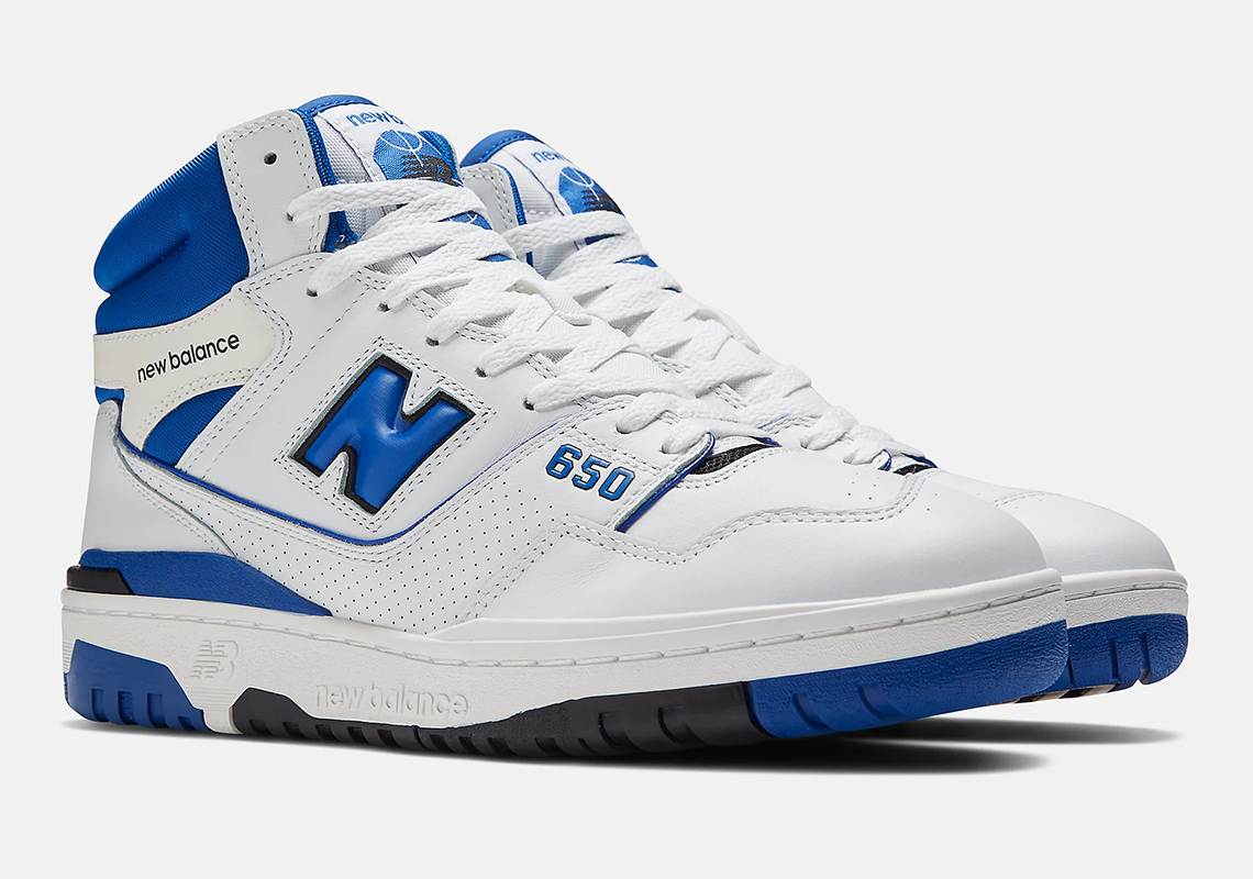 Purple lifestyle shoes New Balance White Blue Bb650rwn 3