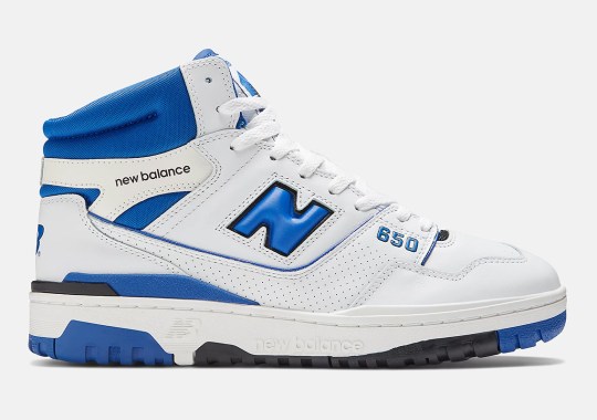 The New Balance 650 Sports White And Royal Blue