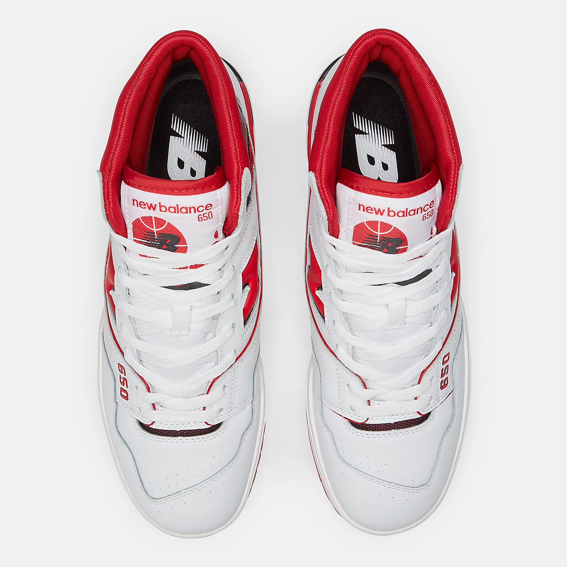 New Balance 650 White Red Bb650rwr 3