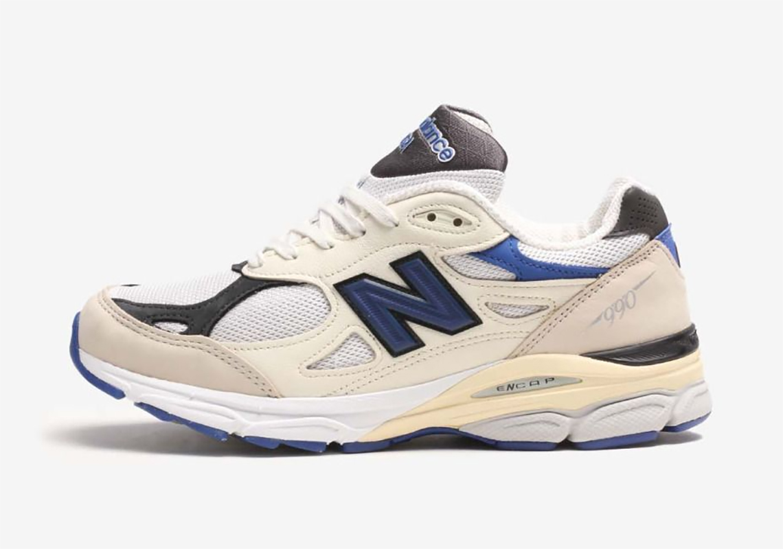 Kestävyys New balance Tiukka Accelerate White Cream Royal M990wb3 1