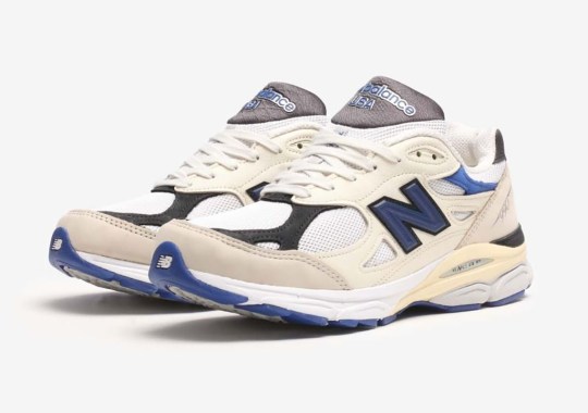 Cream And Royal Blue Adorn The Next new balance beacon ladies trainers Made In USA