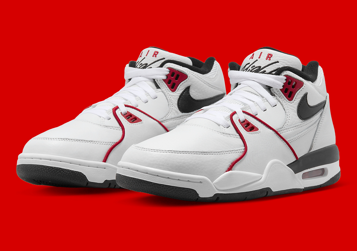 nike air flight 89 white black red FD9928 101 2