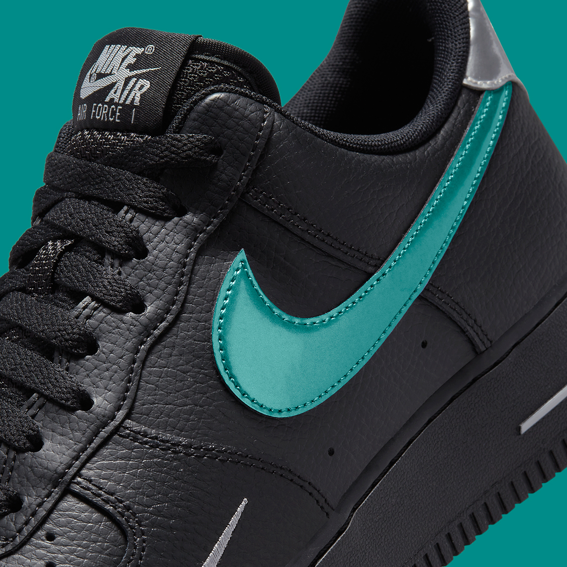 Teal and black on sale air force ones