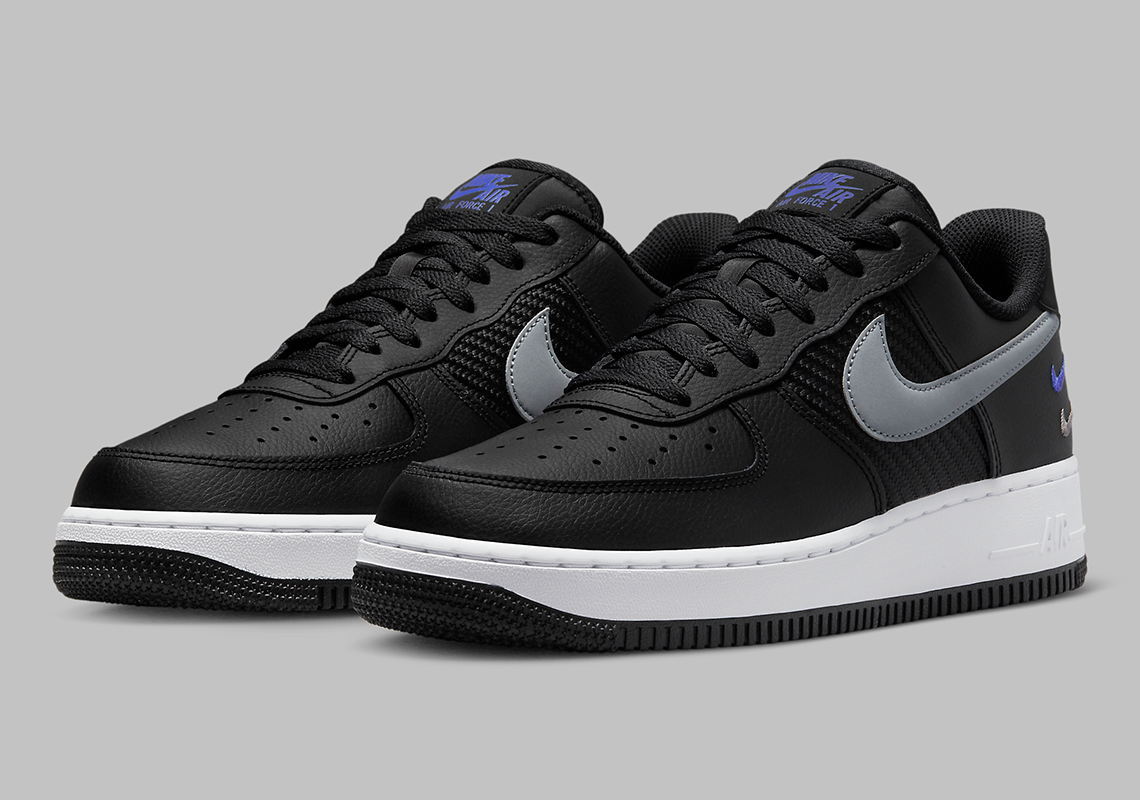 mens nike air force 1 black swoosh