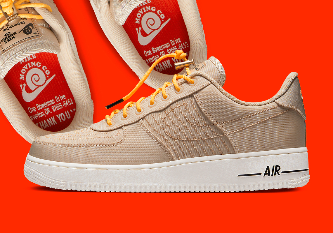 Nike Air Force 1 Low "Moving Company" Covers Itself In Cardboard Tan