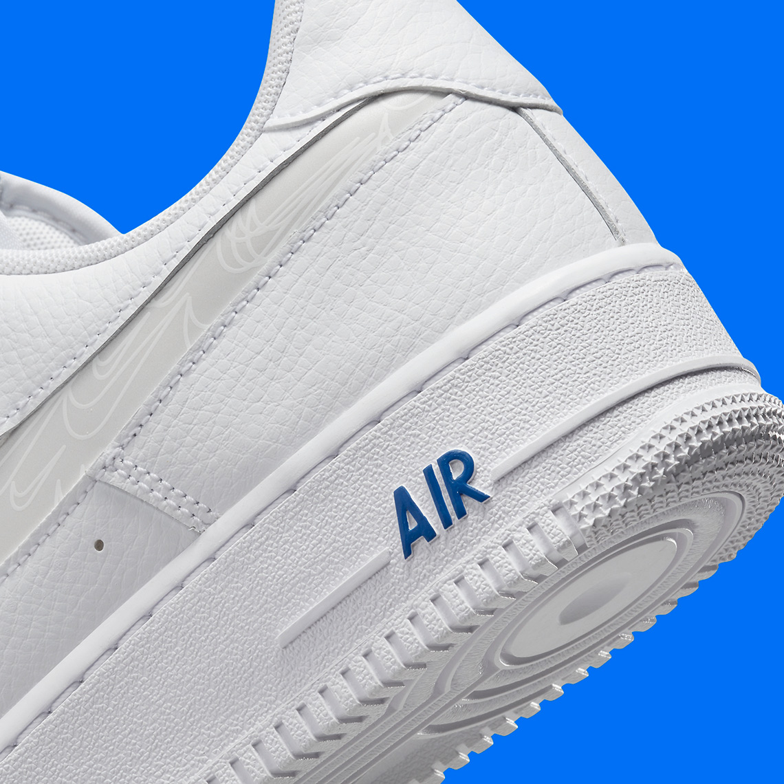 Nike Air Force 1 Low Cut Out 'Reflective Swoosh White Blue' FB8971