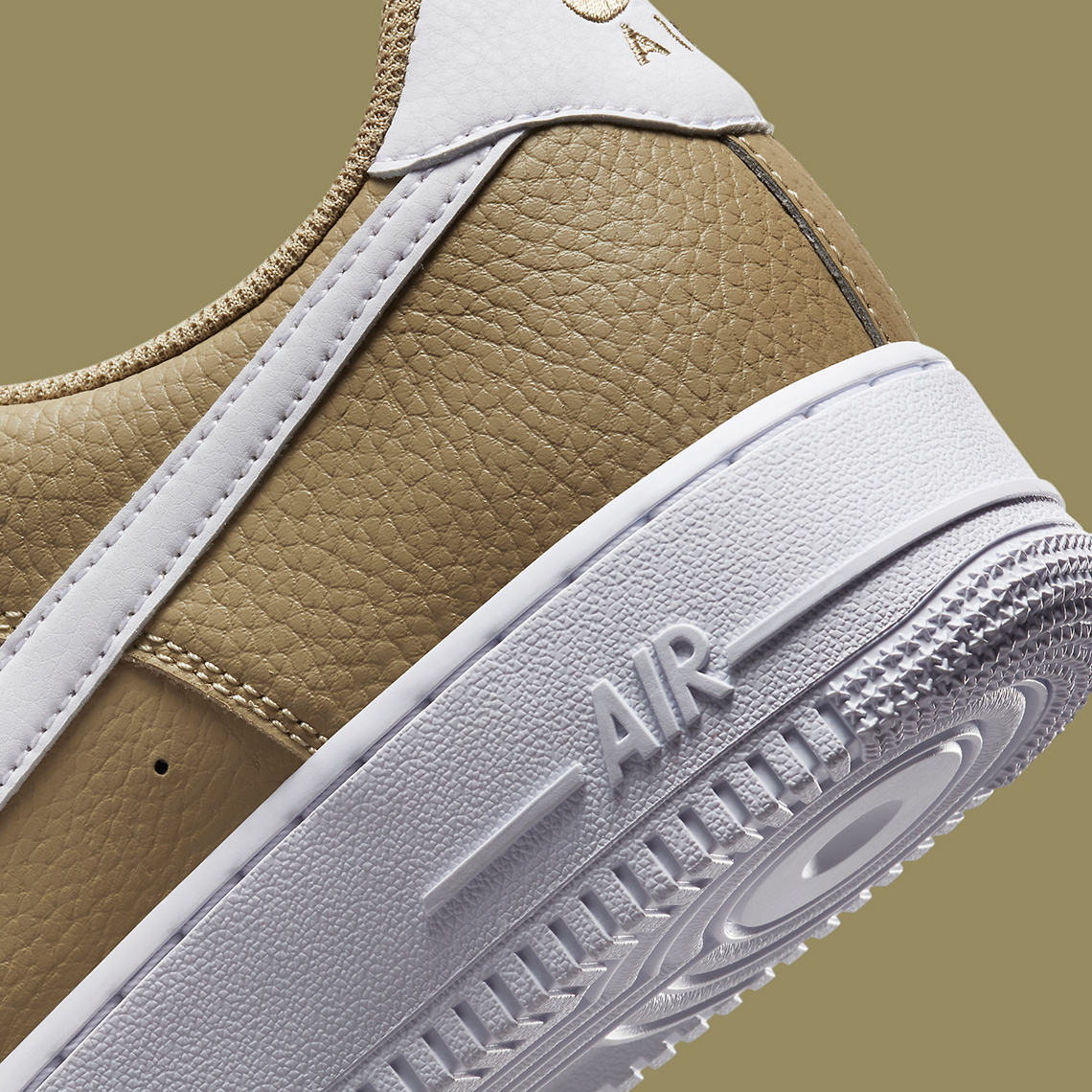 Nike airforce 1 low 07 double swoosh olive/green