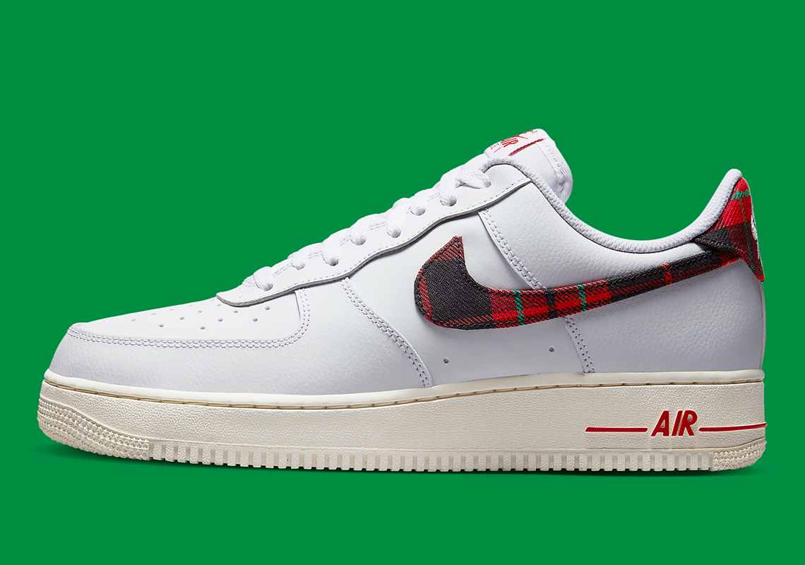 nike air force 1 plaid swoosh