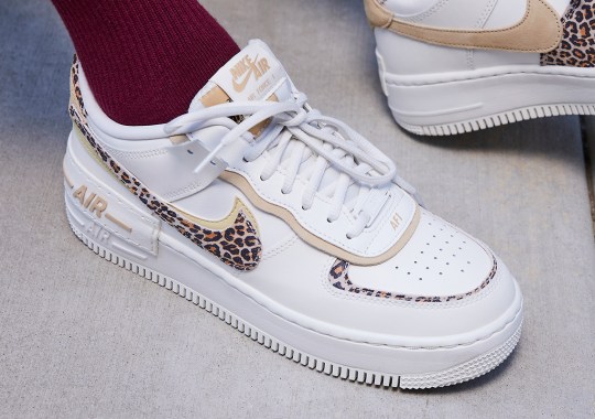 "Leopard" Prints Accent The Cream Construction Of The Air Force 1 Shadow