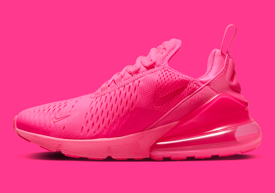 Nike pink hot sale 270s