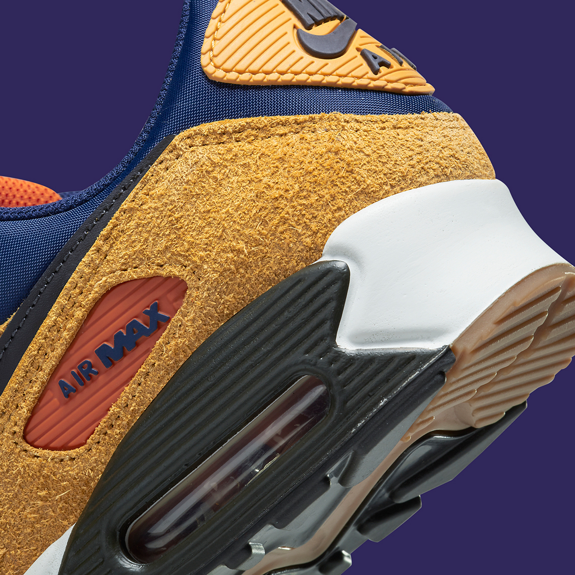 nike air max 90 brown suede navy DZ5175 200 3