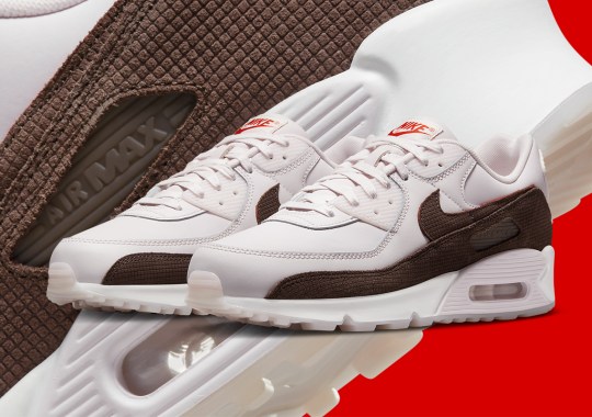 A “Brown Tile” Suede And Light Pink Leathers Collaborate With The Nike Air Max 90