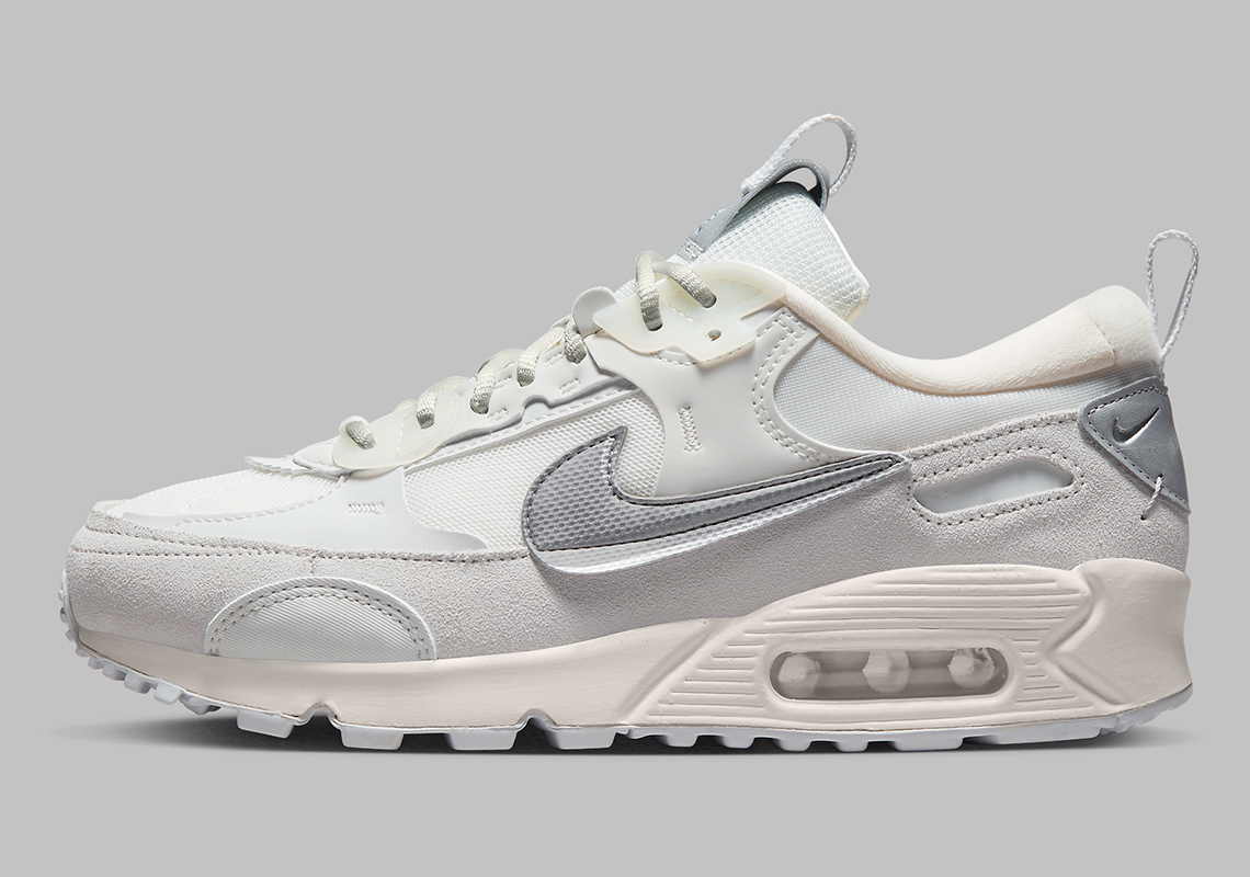 Nike Air Max 90 Futura Sail Silver Black Fb1877 110 4