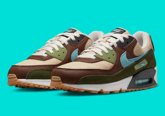 A Medley Of Earth Toned Textiles Graces The Nike Air Max 90