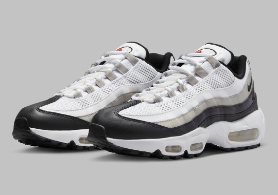 White Mesh And Black Patent Leathers Collide For The Latest Fall-Ready Air Max 95