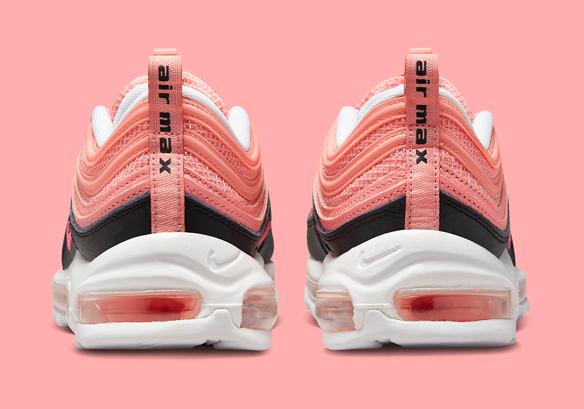 Air max 97 black orange cheap pink