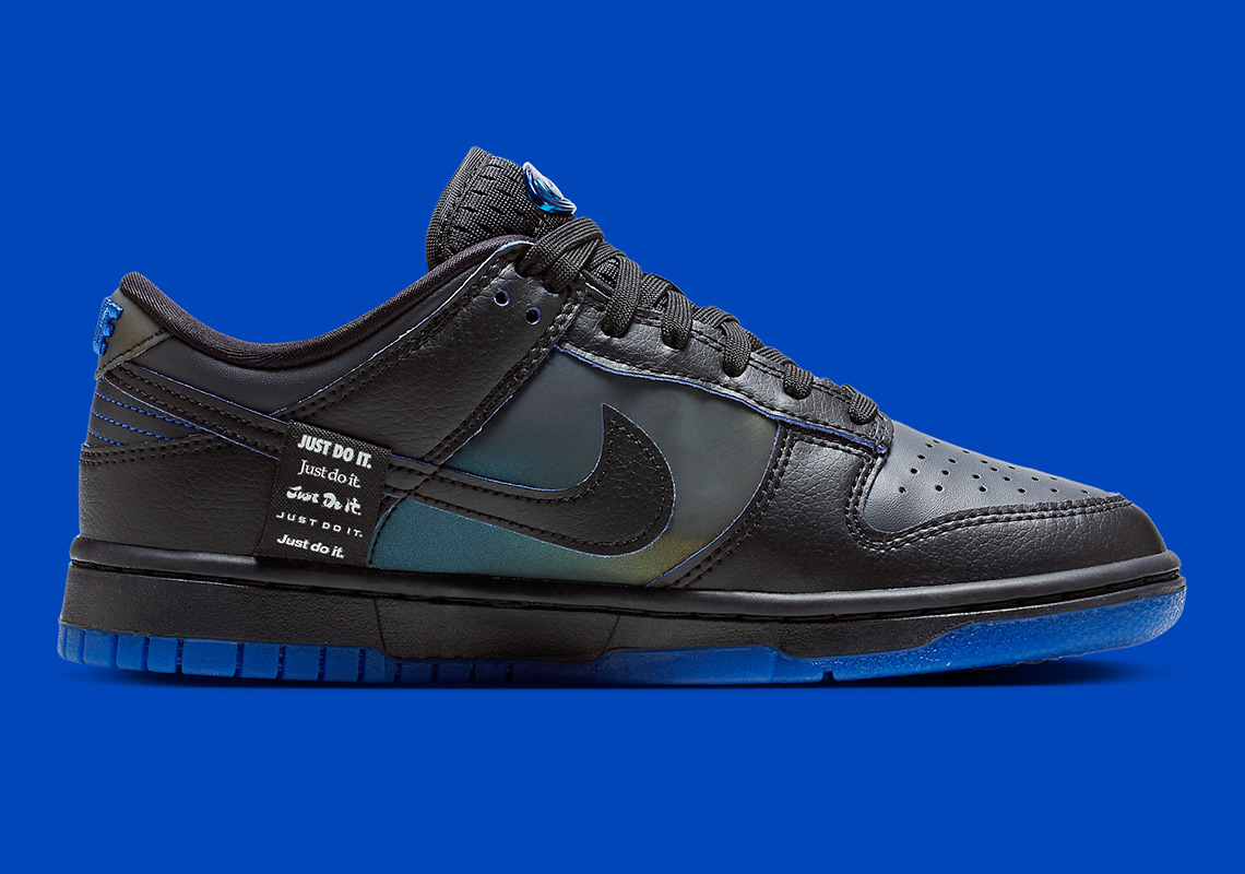 Nike green Dunk Low Black Royal Blue Iridescent Fb1842 001 8